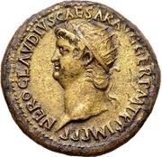 Dupondius - Nero SECVRITAS AVGVSTI S C II; Securitas obverse image