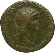 Dupondius - Nero VICTORIA AVGVSTI S C II; Victory obverse image