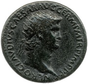Dupondius - Nero VICTORIA AVGVSTI S C II; Victory obverse image