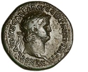 Dupondius - Nero VICTORIA AVGVSTI S C II; Victory obverse image