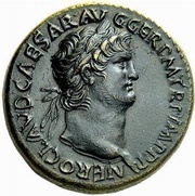 Dupondius - Nero ROMA S C; Roma and Victory obverse image