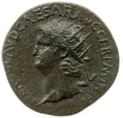 Dupondius - Nero ROMA S C; Roma and Victory obverse image