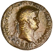 Dupondius - Nero ROMA S C; Roma and Victory obverse image