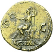Dupondius - Nero ROMA S C; Roma, Rome, 62-68 reverse image
