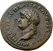 Dupondius - Nero MAC AVG S C obverse image