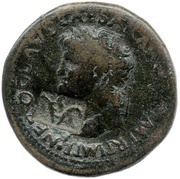 Dupondius - Nero SECVRITAS AVGVSTI S C II; Securitas obverse image
