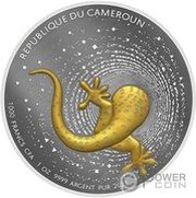 1000 Francs Gecko; gilded obverse image