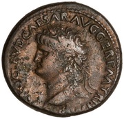 Dupondius - Nero VICTORIA AVGVSTI S C II; Victory obverse image
