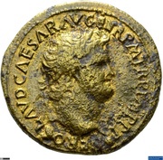 Dupondius - Nero SECVRITAS AVGVSTI S C; Securitas obverse image