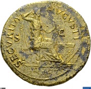 Dupondius - Nero SECVRITAS AVGVSTI S C; Securitas, Rome, 62-68 reverse image
