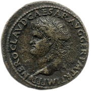 Dupondius - Nero SECVRITAS AVGVSTI S C; Securitas obverse image