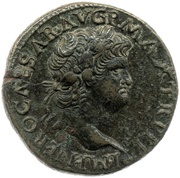 Dupondius - Nero SECVRITAS AVGVSTI S C; Securitas obverse image
