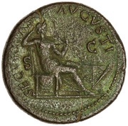 Dupondius - Nero SECVRITAS AVGVSTI S C; Securitas, Rome, 62-68 reverse image