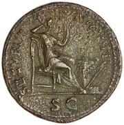 Dupondius - Nero SECVRITAS AVGVSTI S C; Securitas, Rome, 62-68 reverse image