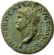 Dupondius - Nero SECVRITAS AVGVSTI S C; Securitas obverse image
