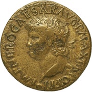 Dupondius - Nero SECVRITAS AVGVSTI S C; Securitas obverse image