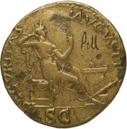 Dupondius - Nero SECVRITAS AVGVSTI S C; Securitas, Rome, 62-68 reverse image