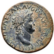 Dupondius - Nero VICTORIA AVGVSTI S C; Victory obverse image