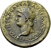 Dupondius - Nero VICTORIA AVGVSTI S C; Victory obverse image