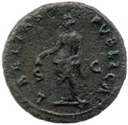 Dupondius - Galba LIBERTAS PVBLICA S C; Libertas, Rome, 68-69 reverse image