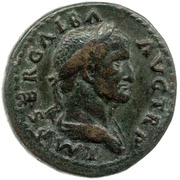 Dupondius - Galba PAX AVGVST S C; Pax obverse image