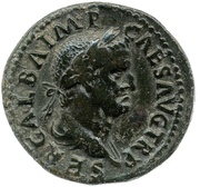 Dupondius - Galba PAX AVGVST S C; Pax obverse image