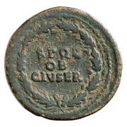 Dupondius - Galba S P Q R O B CIV SER, Rome, 68-69 reverse image