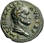 Dupondius - Galba S P Q R O B CIV SER obverse image