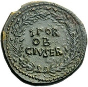 Dupondius - Galba S P Q R O B CIV SER, Rome, 68-69 reverse image