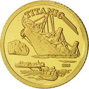 1500 Francs Titanic, Cameroon, 2010 reverse image