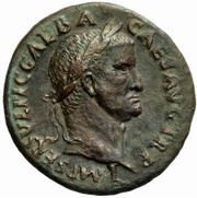 Dupondius - Galba LIBERTAS PVBLICA S C; Libertas obverse image