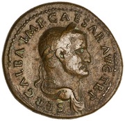 Dupondius - Galba PAX AVGVSTA S C; Pax obverse image