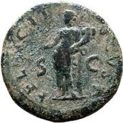 Dupondius - Galba FELICITAS AVGVST S C; Felicitas, Rome, 68-69 reverse image