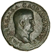Dupondius - Galba LIBERTAS PVBLICA S C; Libertas obverse image