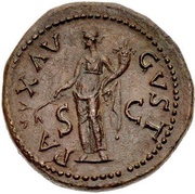 Dupondius - Galba PAX AVGVST S C; Pax, Rome, 68-69 reverse image