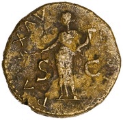 Dupondius - Galba PAX AVGVST S C; Pax, Rome, 68-69 reverse image