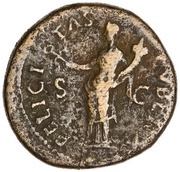 Dupondius - Galba FELICITAS PVBLICA S C; Felicitas, Rome, 68-69 reverse image