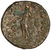 Dupondius - Galba PAX AVGVST S C; Pax, Rome, 68-69 reverse image