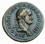 Dupondius - Galba S P Q R OB CIVES SERVATOS obverse image
