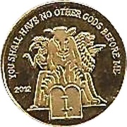 1500 Francs Ist Commandment, Cameroon, 2012 reverse image