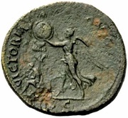 Dupondius - Vespasian VICTORIA AVG S C; Victory, Rome, 71 reverse image
