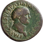 Dupondius - Vespasian AEQVITAS AVGVSTI S C; Aequitas obverse image