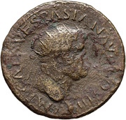 Dupondius - Vespasian CERES AVG S C; Ceres obverse image