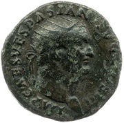 Dupondius - Vespasian CERES AVGVSTA S C; Ceres obverse image