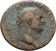 Dupondius - Vespasian CONCORDIA AVG S C; Concordia obverse image