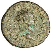 Dupondius - Vespasian CONCORDIA AVGVSTI S C; Concordia obverse image