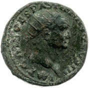 Dupondius - Vespasian LIBERTAS PVBLICA S C; Libertas obverse image