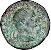 Dupondius - Vespasian FORTVNAE REDVCI S C; Fortuna obverse image