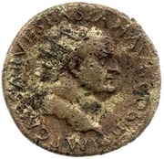Dupondius - Vespasian PAX AVG S C; Pax obverse image