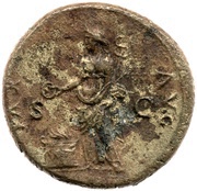 Dupondius - Vespasian PAX AVG S C; Pax, Rome, 71 reverse image